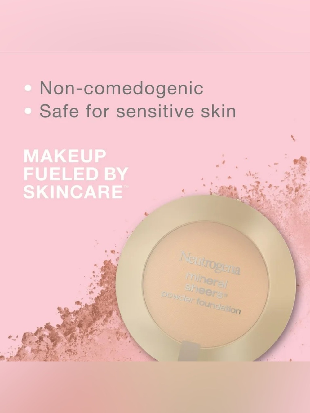 NEUTROGENA Mineral Sheers Powder Foundation - Natural Beige 60, NEW - Picture 2 of 6